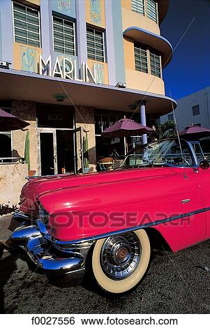 United States, Florida, Miami Beach, Ocean Drive, classic car View Large Photo Image Stock Photograph - United States, Florida, Miami Beach, Ocean Drive, classic car. Fotosearch