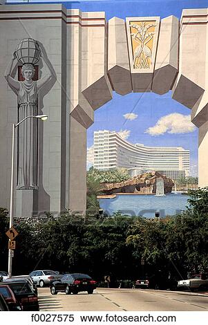 United States, Florida, Miami Beach, Washington Avenue, trompe-l'oeil mural View Large Photo Image Stock Photography - United States, Florida, Miami Beach, Washington Avenue, trompe-l'oeil mural. Fotosearch