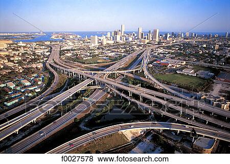 United States, Florida, Miami, road network View Large Photo Image Stock Photo - United States, Florida, Miami, road network. Fotosearch