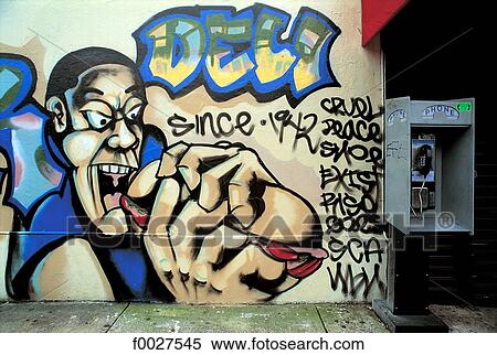United States, Florida, Miami, street graffiti and telephone booth View Large Photo Image Stock Photography - United States, Florida, Miami, street graffiti and telephone booth. Fotosearch
