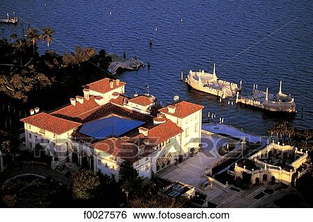 Stock Photograph - United States, Florida, Miami, villa Viscaya. Fotosearch