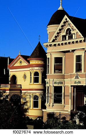 United States, California, San Francisco, victorian houses View Large Photo Image Picture - United States, California, San Francisco, victorian houses. Fotosearch