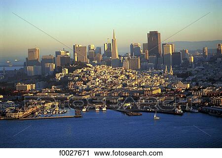 Stock Image - United States, California, San Francisco, aerial view. Fotosearch