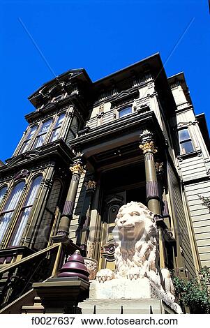 Stock Photo - United States, California, San Francisco, victorian style house. Fotosearch