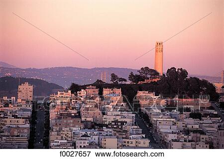 United States, California, San Francisco, Coit Tower View Large Photo Image Stock Photo - United States, California, San Francisco, Coit Tower. Fotosearch