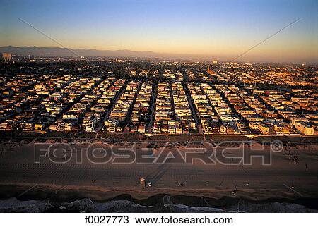 Stock Image - United States, California, Los Angeles County, Santa Monica, beach. Fotosearch