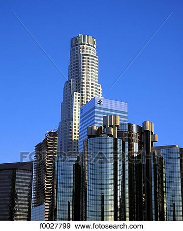 Stock Photo - United States, California, Los Angeles, Downtown, U. S. Bank Tower. Fotosearch