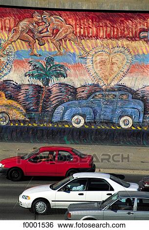 United States, California, Los Angeles, mural View Large Photo Image Stock Photograph - United States, California, Los Angeles, mural. Fotosearch