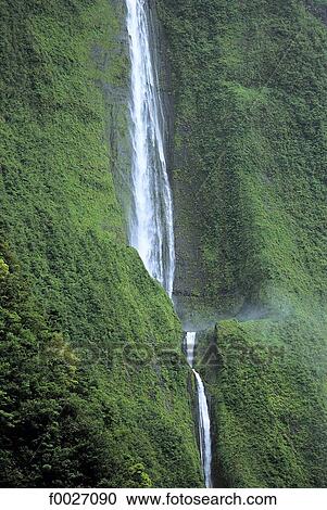 Reunion, near Salazie, the waterfall "bride veil" View Large Photo Image Stock Image - Reunion, near Salazie, the waterfall "bride veil". Fotosearch