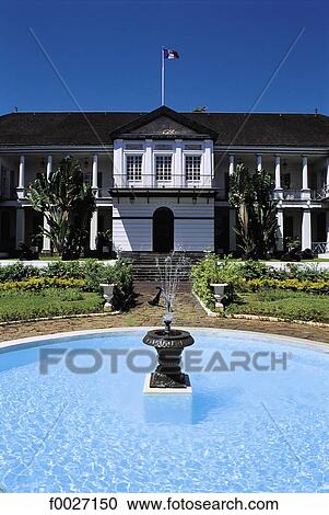 Stock Image - Reunion, Saint-Denis, city hall. Fotosearch