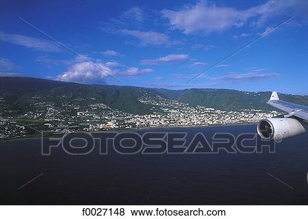 Stock Photo - Reunion, Saint-Denis, landing. Fotosearch