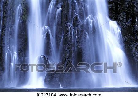 Picture - Reunion, Sainte-Suzanne, so-called Niagara waterfall. Fotosearch