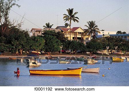 Mauritius, fishing boats View Large Photo Image Stock Image - Mauritius, fishing boats. Fotosearch