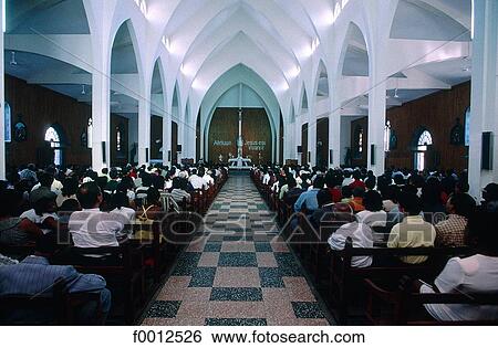 Mauritius, Port-Louis, cathedral, sunday mass View Large Photo Image Stock Photograph - Mauritius, Port-Louis, cathedral, sunday mass. Fotosearch