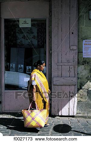 Mauritius, Port-Louis, woman wearing a sari View Large Photo Image Stock Image - Mauritius, Port-Louis, woman wearing a sari. Fotosearch