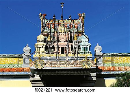 Stock Image - Seychelles, Hindouist temple. Fotosearch