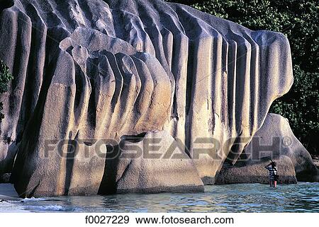 Seychelles, La Digue, Anse Source d'Argent, granite rocks View Large Photo Image Stock Photo - Seychelles, La Digue, Anse Source d'Argent, granite rocks. Fotosearch