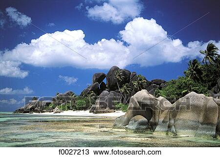 Seychelles, La Digue, costal landscape View Large Photo Image Stock Image - Seychelles, La Digue, costal landscape. Fotosearch