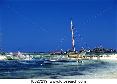 Seychelles, La Digue, costal landscape View Large Photo Image Stock Photo - Seychelles, La Digue, costal landscape. Fotosearch