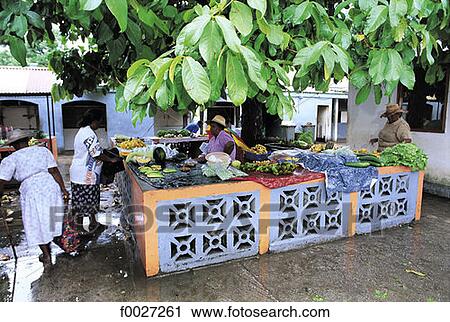 Seychelles, Mahé, Victoria, fruits stall View Large Photo Image Stock Image - Seychelles, Mahé, Victoria, fruits stall. Fotosearch