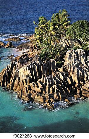 Stock Photo - Seychelles, Praslin, Saint-Pierre island. Fotosearch
