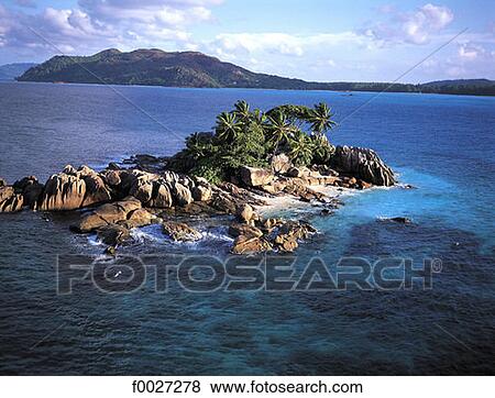 Stock Photo - Seychelles, Praslin, Saint-Pierre island. Fotosearch