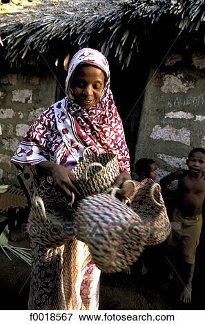 Kenya, Lamu, basketry making View Large Photo Image Stock Photo - Kenya, Lamu, basketry making. Fotosearch