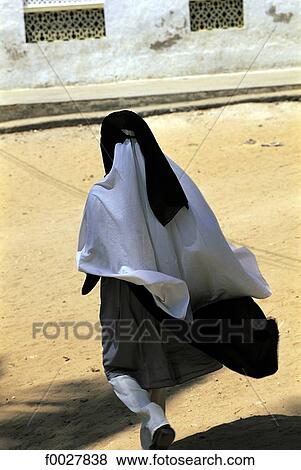 Kenya, Lamu, veiled woman View Large Photo Image Stock Photo - Kenya, Lamu, veiled woman. Fotosearch