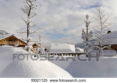 France, Alps, Megeve, chalets under snow View Large Photo Image Stock Photography - France, Alps, Megeve, chalets under snow. Fotosearch
