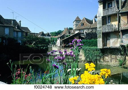 France, Aquitaine, Salies-de-Béarn View Large Photo Image Stock Photo - France, Aquitaine, Salies-de-Béarn. Fotosearch