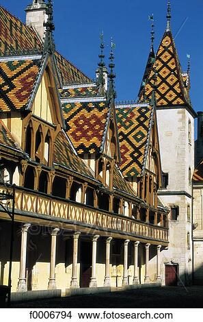 France, Burgundy, Beaune, General Hospital View Large Photo Image Picture - France, Burgundy, Beaune, General Hospital. Fotosearch