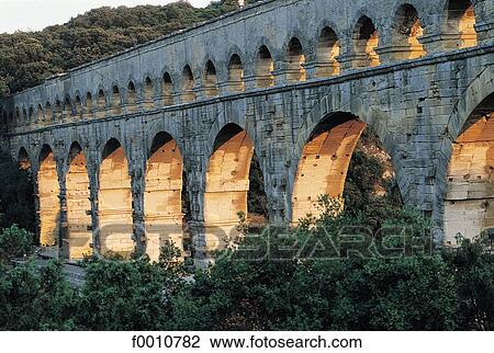 France, Languedoc, the Pont du Gard View Large Photo Image Stock Image - France, Languedoc, the Pont du Gard. Fotosearch