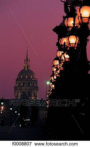 France, Paris, the Invalides at sunset View Large Photo Image Stock Photo - France, Paris, the Invalides at sunset. Fotosearch