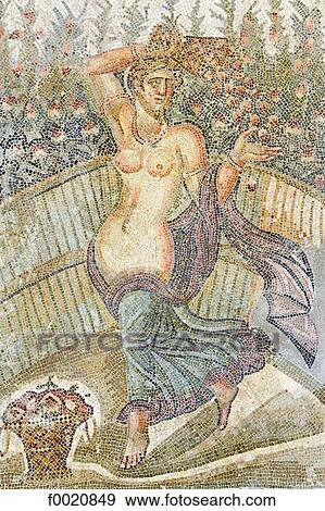 Tunisia, Carthage, archaeological museum, Roman mosaic View Large Photo Image Stock Photo - Tunisia, Carthage, archaeological museum, Roman mosaic. Fotosearch