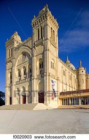 Tunisia, Carthage, Saint Louis cathedral View Large Photo Image Stock Image - Tunisia, Carthage, Saint Louis cathedral. Fotosearch