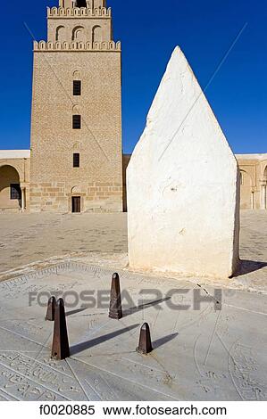 Stock Photography - Tunisia, Kairouan, Mosque of Sidi Okaba, sundials. Fotosearch