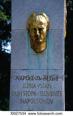 Slovenia, Lubiana, monument to Napoleon View Large Photo Image Picture - Slovenia, Lubiana, monument to Napoleon. Fotosearch