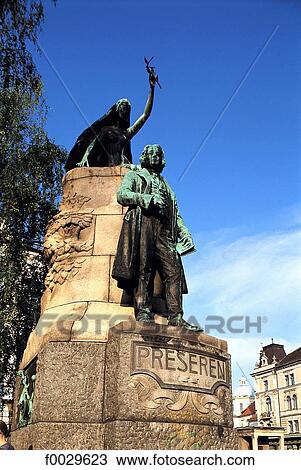 Slovenia, Lubiana, statue View Large Photo Image Stock Image - Slovenia, Lubiana, statue. Fotosearch