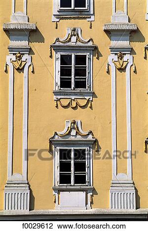 Slovenia, Maribor, baroque facade View Large Photo Image Stock Image - Slovenia, Maribor, baroque facade. Fotosearch