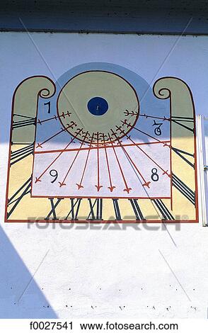Stock Image - Slovenia, Maribor, baroque sundial. Fotosearch