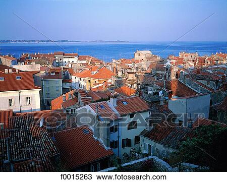 Slovenia, Piran, Adriatic coast View Large Photo Image Stock Image - Slovenia, Piran, Adriatic coast. Fotosearch