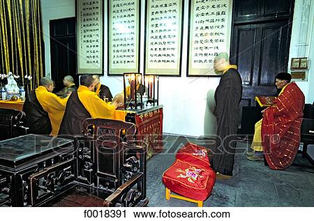 China, Shanghai, Buddhist temple View Large Photo Image Stock Image - China, Shanghai, Buddhist temple. Fotosearch