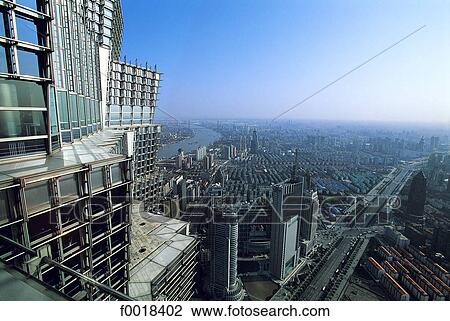 Stock Image - China, Shanghai, city panorama. Fotosearch