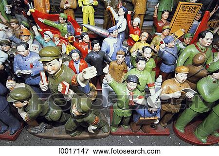 China, Shanghai, communist figurines View Large Photo Image Stock Photo - China, Shanghai, communist figurines. Fotosearch