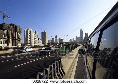 China, Shanghai, driving on urban freeway View Large Photo Image Stock Image - China, Shanghai, driving on urban freeway. Fotosearch
