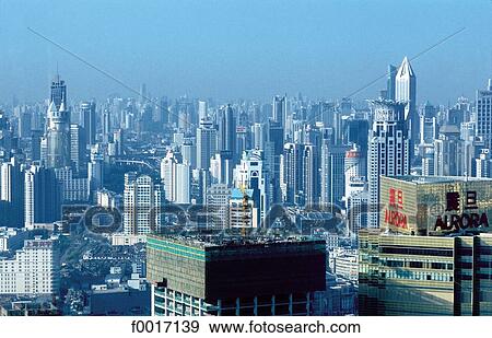China, Shanghai, general view View Large Photo Image Stock Photo - China, Shanghai, general view. Fotosearch