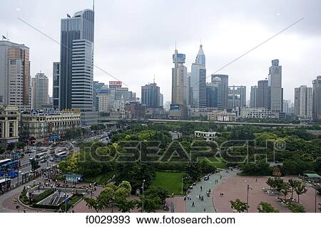 China, Shanghai, people's square View Large Photo Image Stock Image - China, Shanghai, people's square. Fotosearch