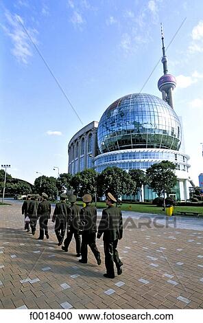 Stock Image - China, Shanghai Pudong, TV Tower. Fotosearch