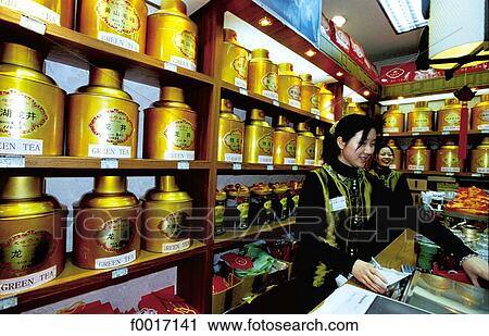 China, Shanghai, tea shop View Large Photo Image Stock Image - China, Shanghai, tea shop. Fotosearch