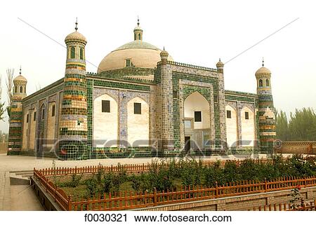 China, Xinjiang, kashgar, grave of Abakh Hoja View Large Photo Image Stock Image - China, Xinjiang, kashgar, grave of Abakh Hoja. Fotosearch